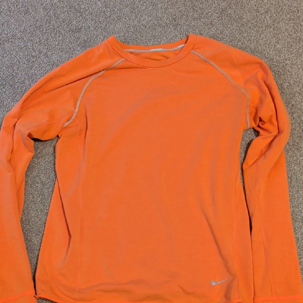 Nike Vibrant Orange Athletic Top